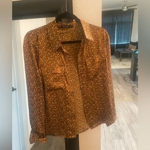 Never been worn nasty gal polka dot top